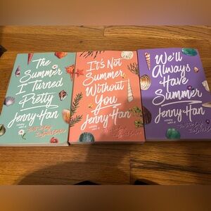 “The Summer I Turned Pretty” trilogy books. Like brand new.